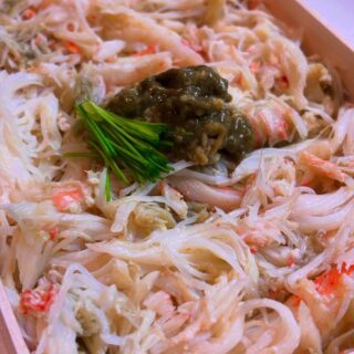 ️テイクアウトのご案内 松葉蟹の蟹身、濃…